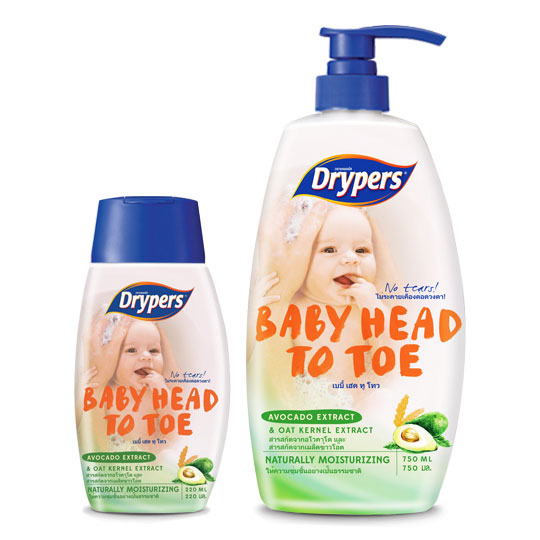 Drypers Head To Toe Avocado Extract